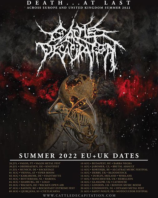 Cattle Decapitation European Tour 2022