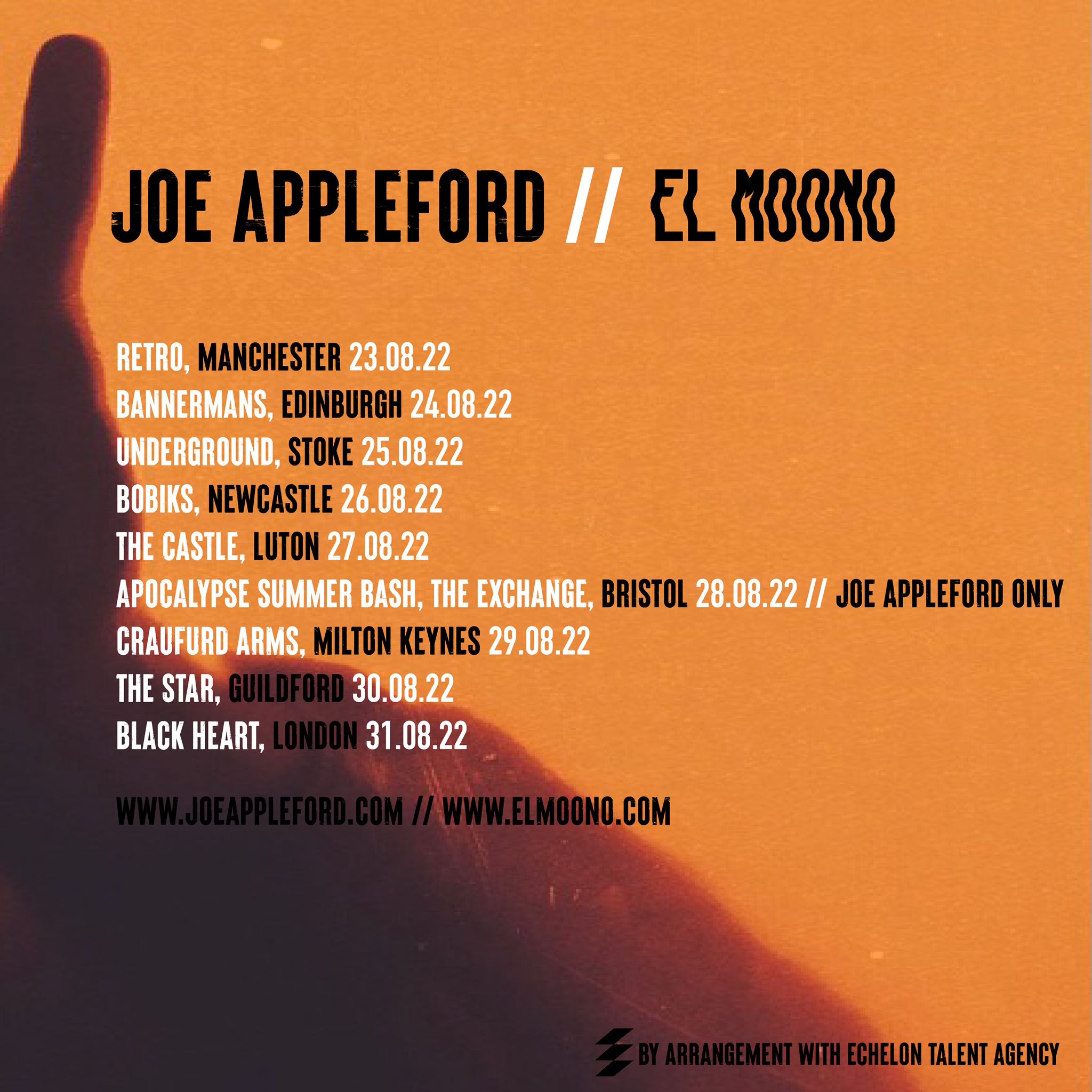 Joe Appleford UK Tour 2022