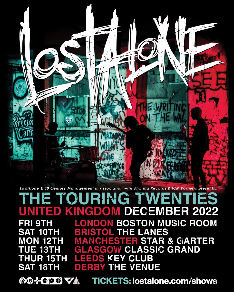 LostAlone UK Tour 2022