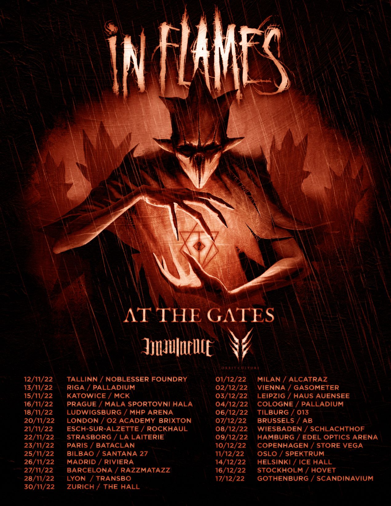 In Flames European Tour 2022