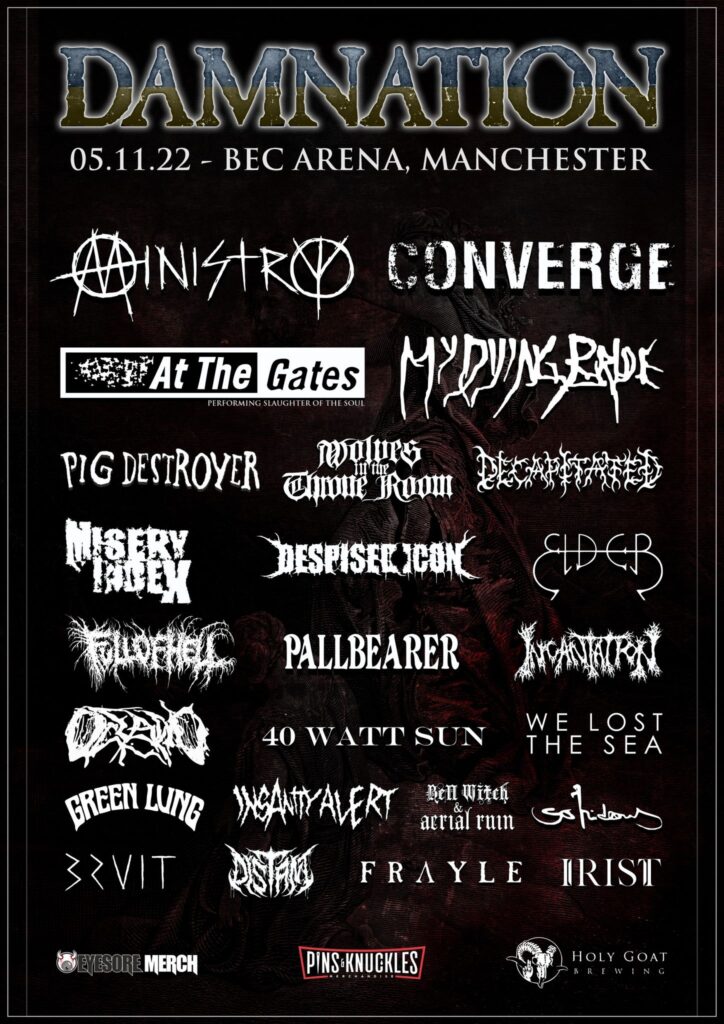 Damnation Festival 2022 - Final Lineup