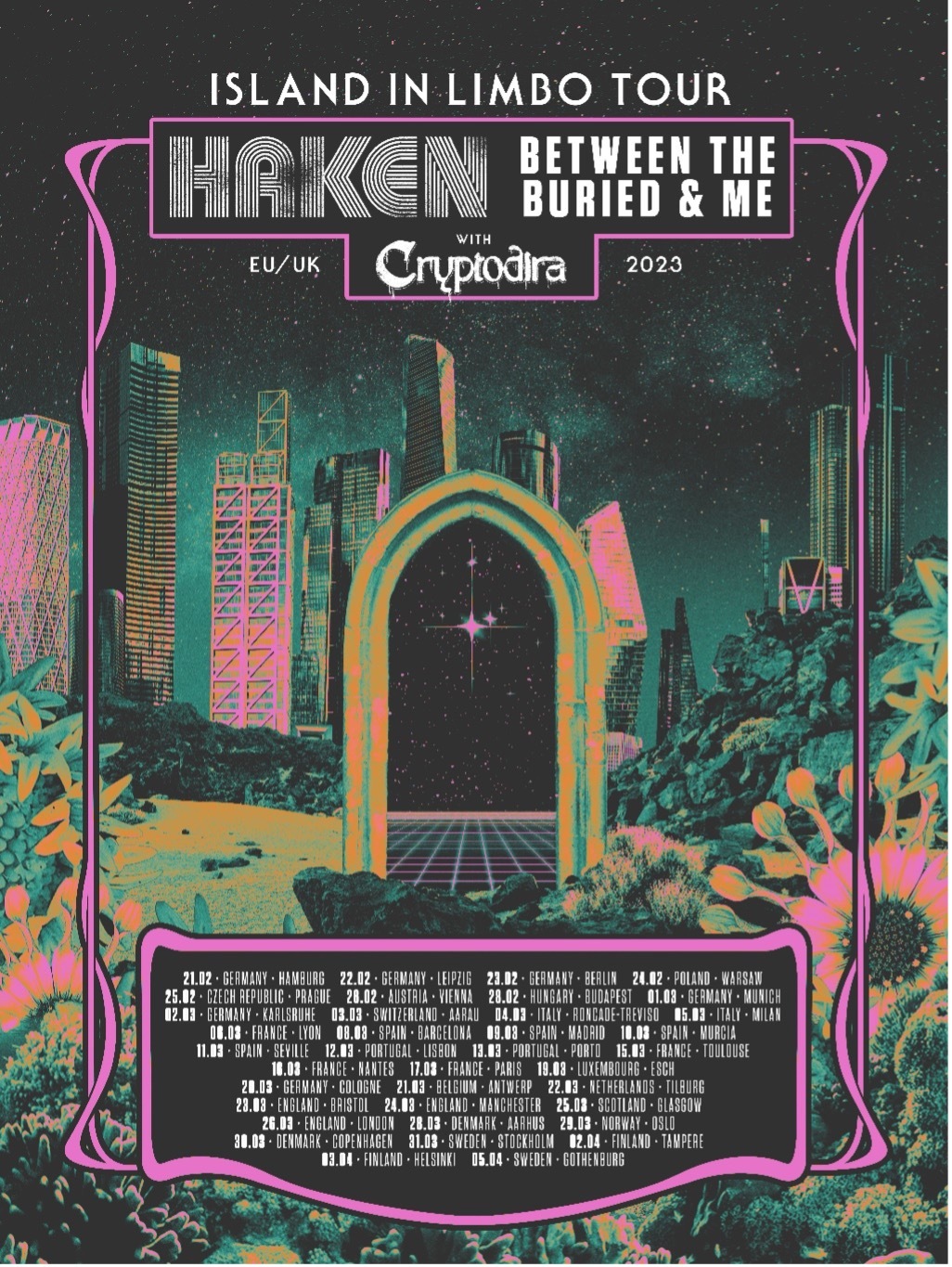 Haken and Between The Buried And Me co-headline European Tour 2023