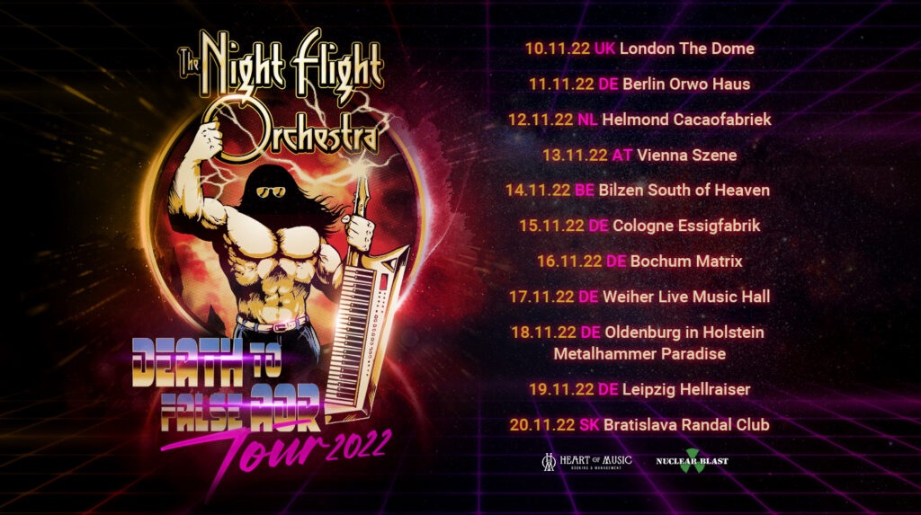 The Night Flight Orchestra European Tour 2022-1