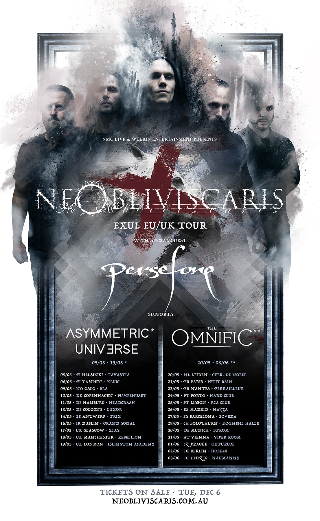 Ne Obliviscaris European Tour 2023