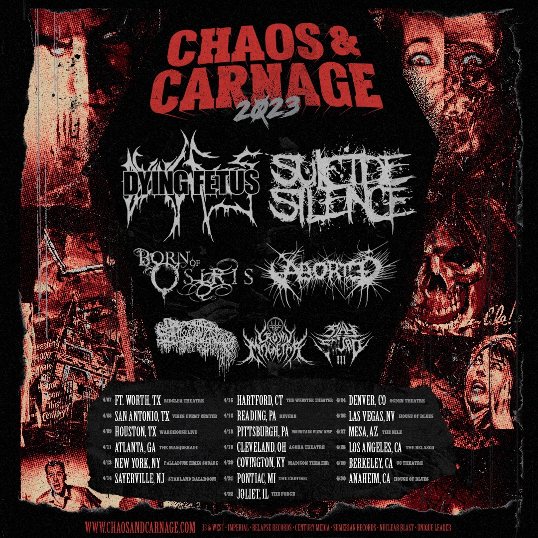 Dying Fetus and Suicide Silence co-headline North American Tour 2023