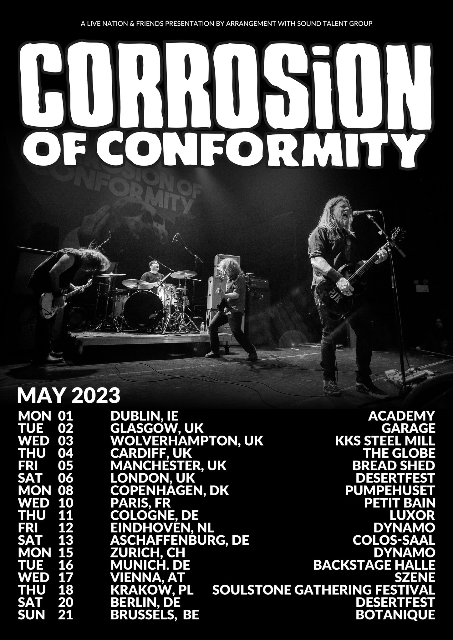 Corrosion Of Conformity European Tour 2023