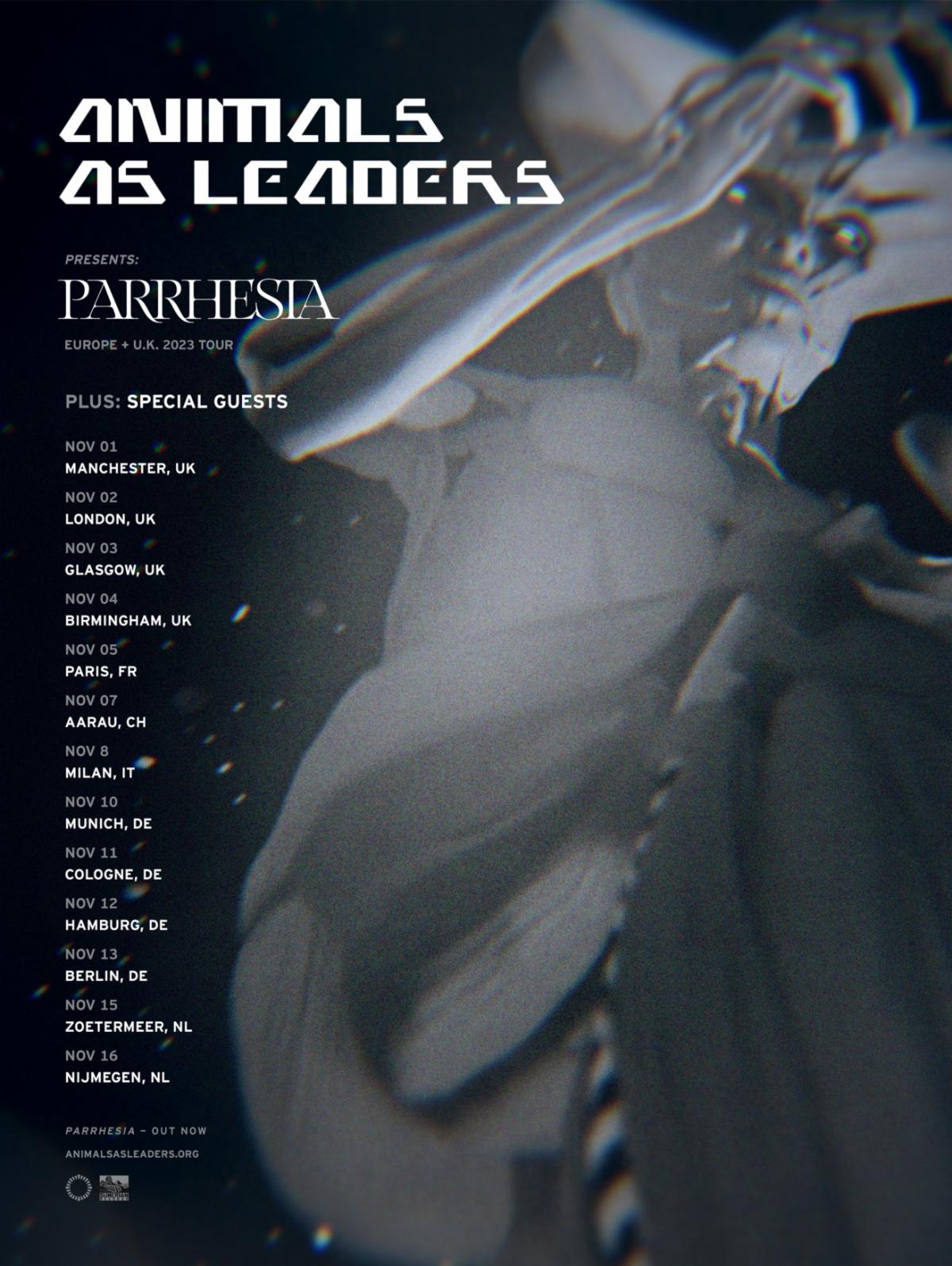 Animals As Leaders Rescheduled European Tour 2023