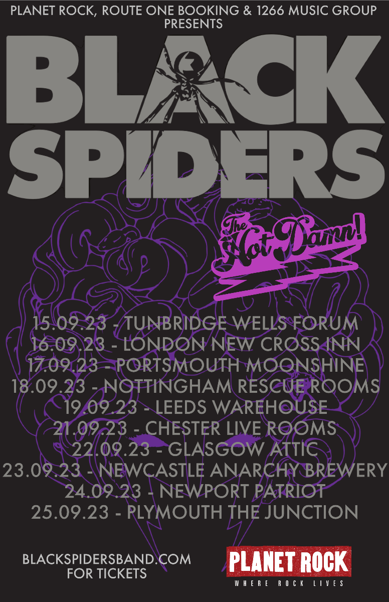 Black Spiders UK Tour 2023