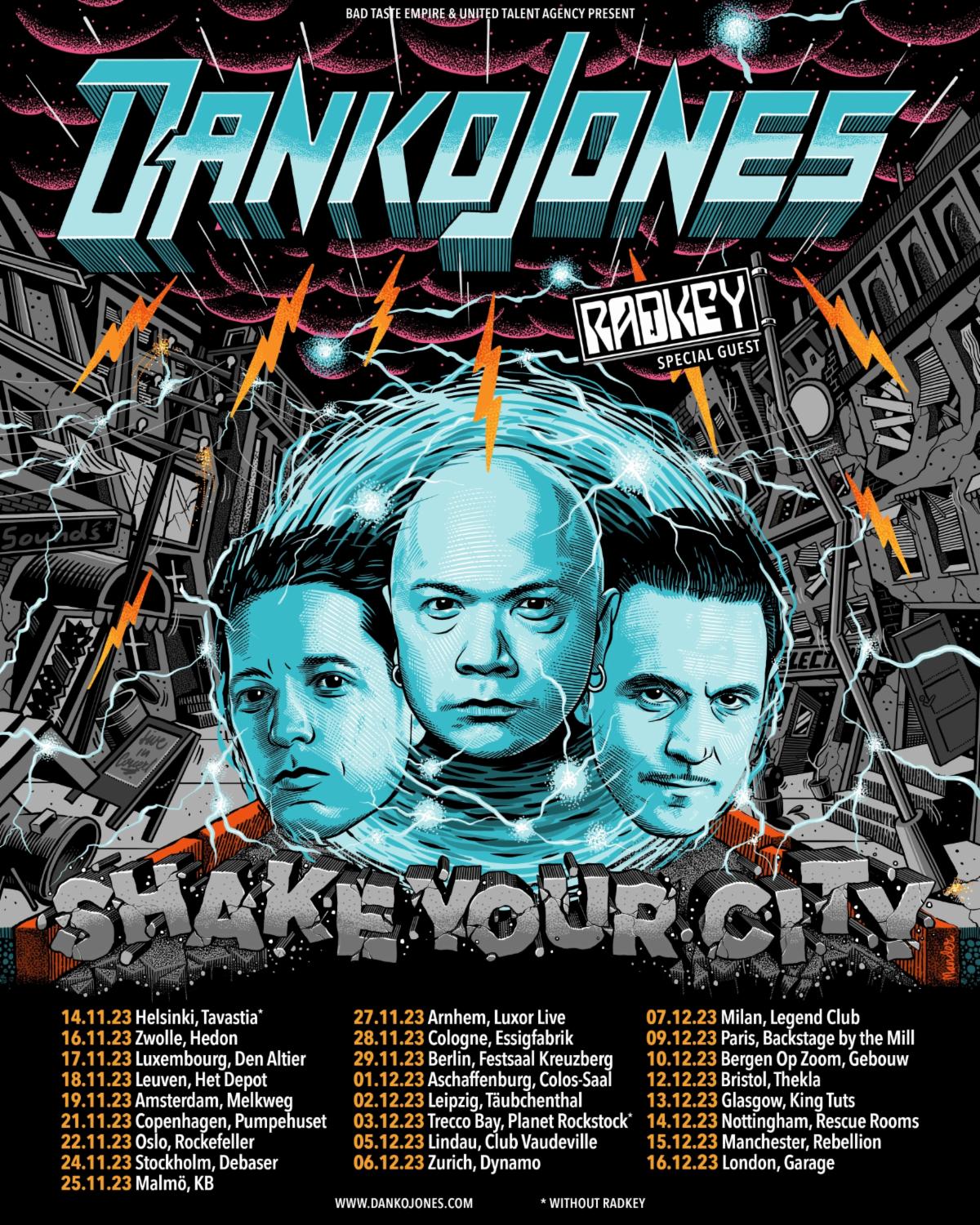 Danko Jones European Tour 2023