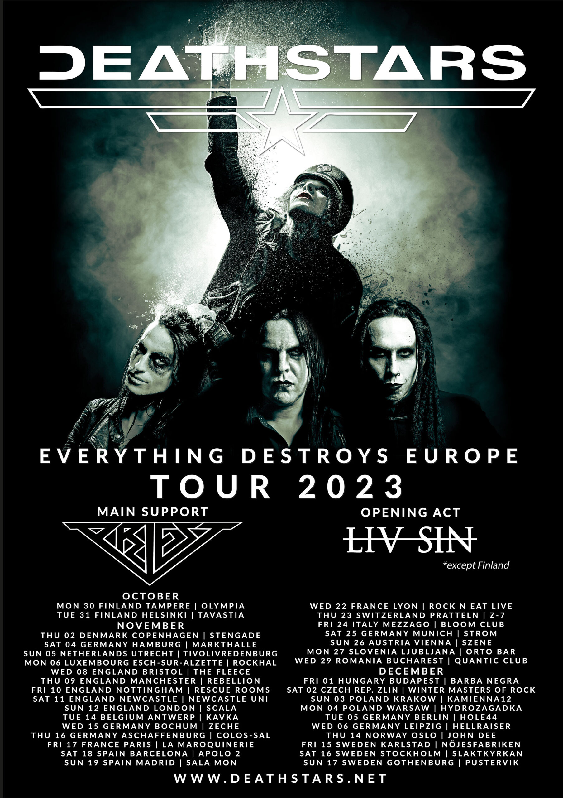 Deathstars European Tour 2023