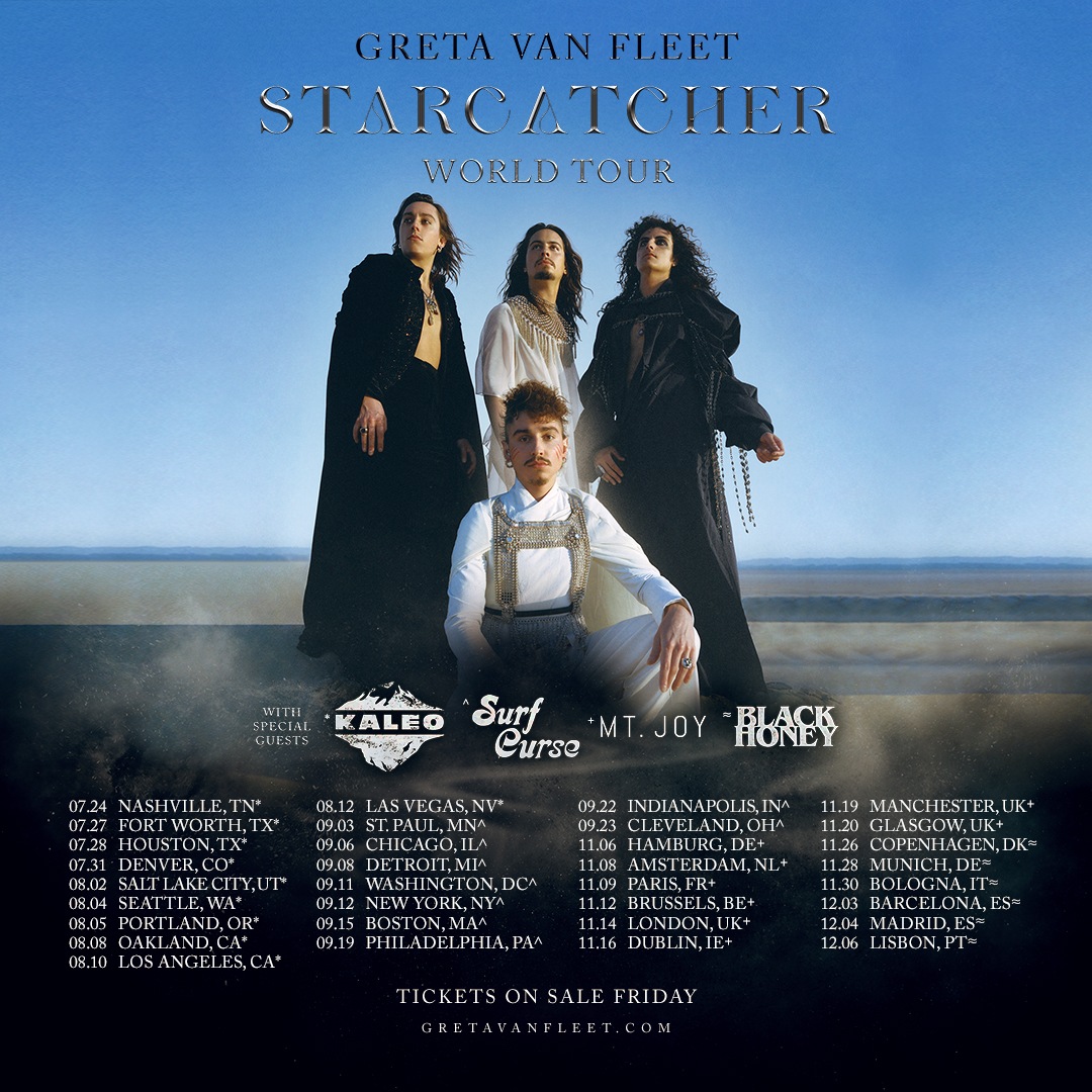 Greta Van Fleet World Tour 2023