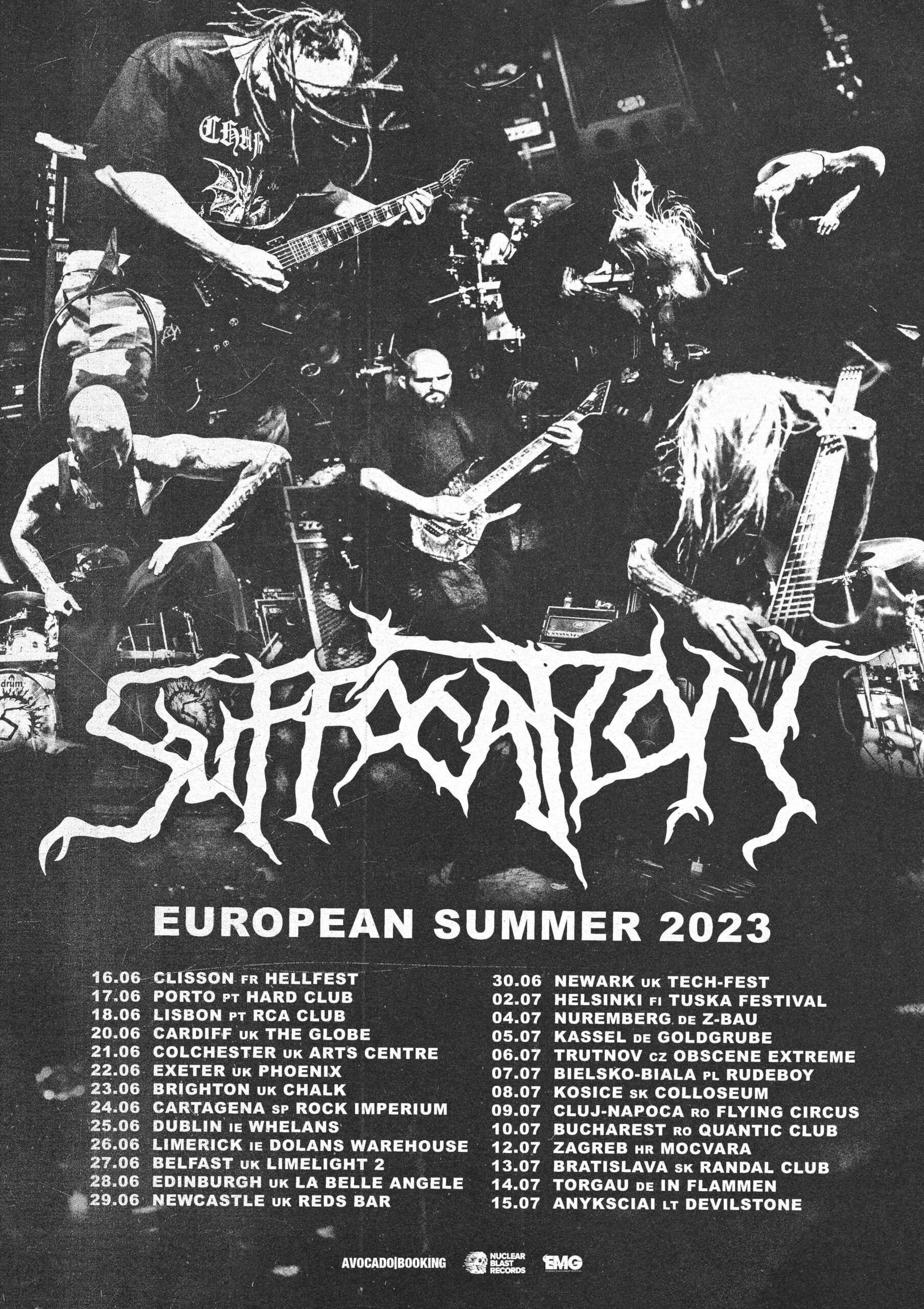 Suffocation European Summer Tour 2023