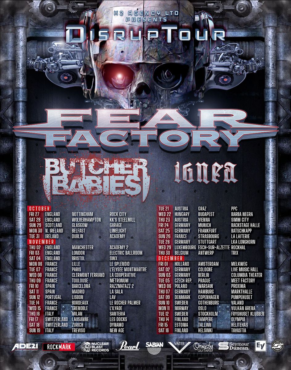 Fear Factory European Tour 2023