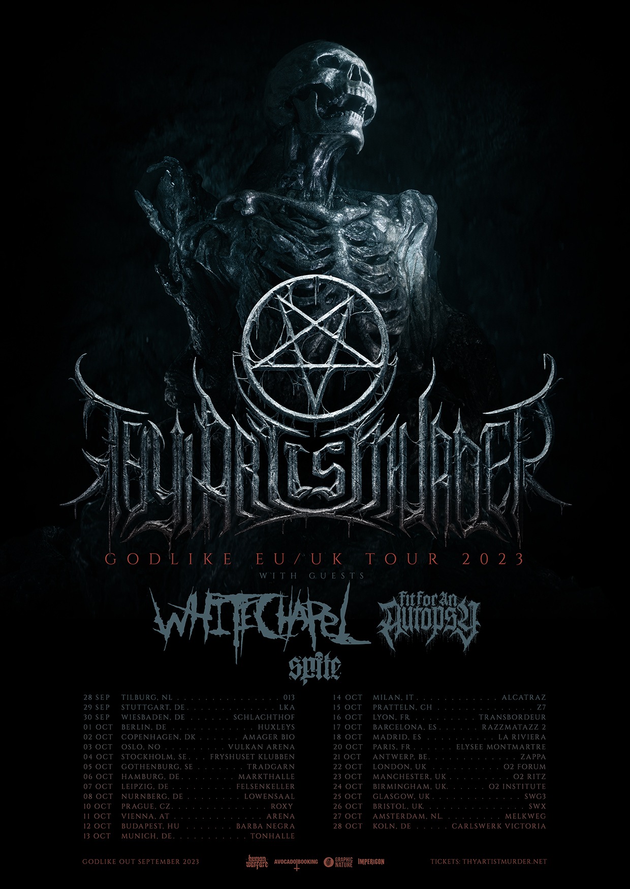 Thy Art Is Murder European Tour 2023