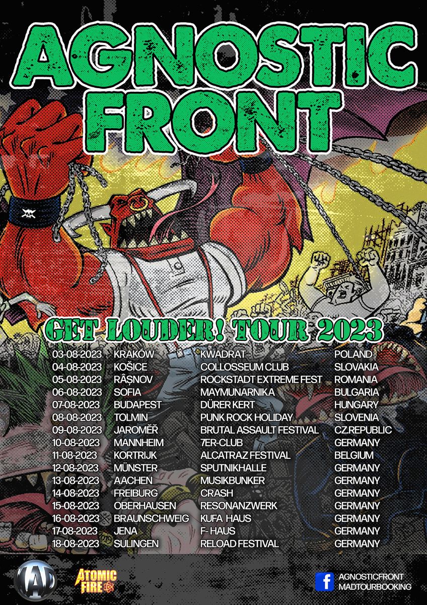 Agnostic Front European Tour 2023