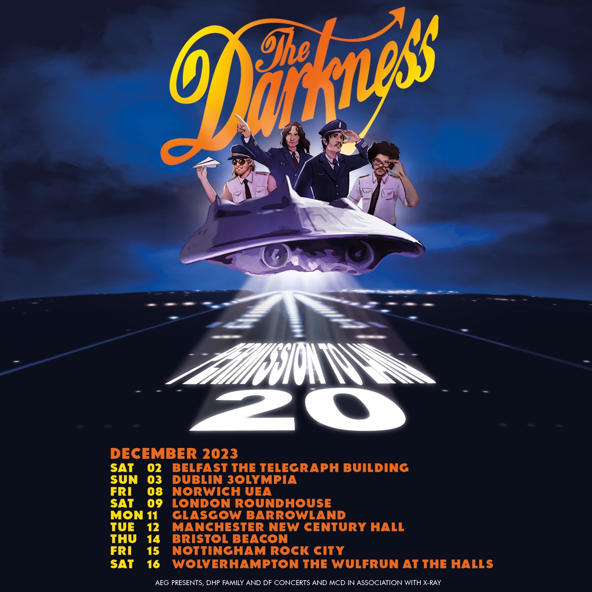 The Darkness UK Tour 2023