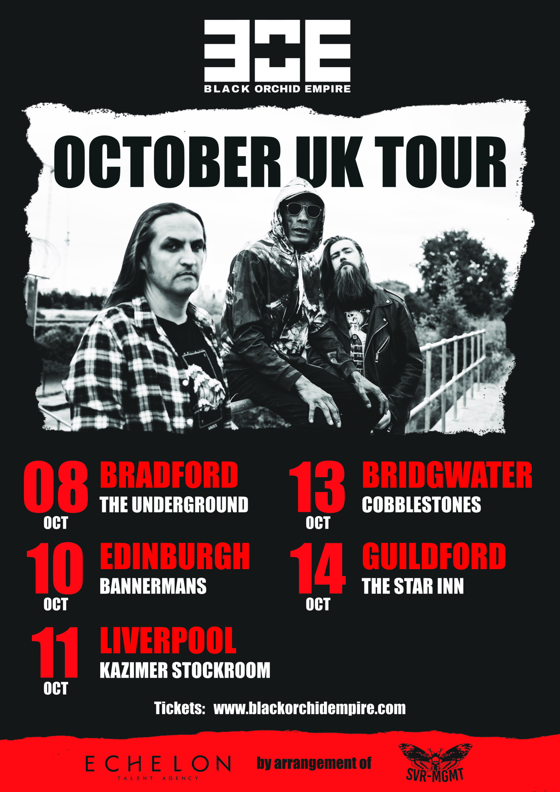 Black Orchid Empire UK Tour 2023
