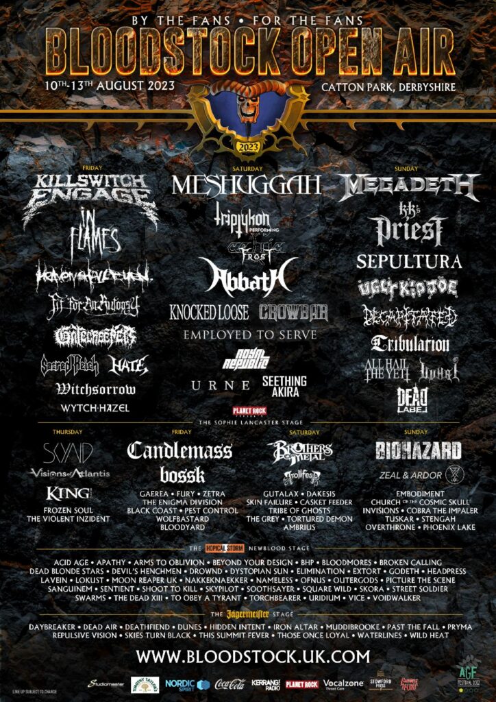 Bloodstock Festival 2023 - Final Lineup1