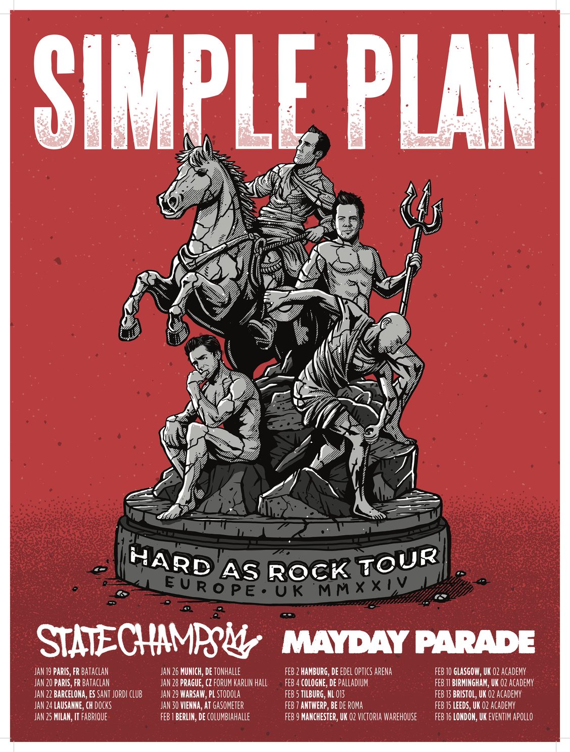 Simple Plan European Tour 2024