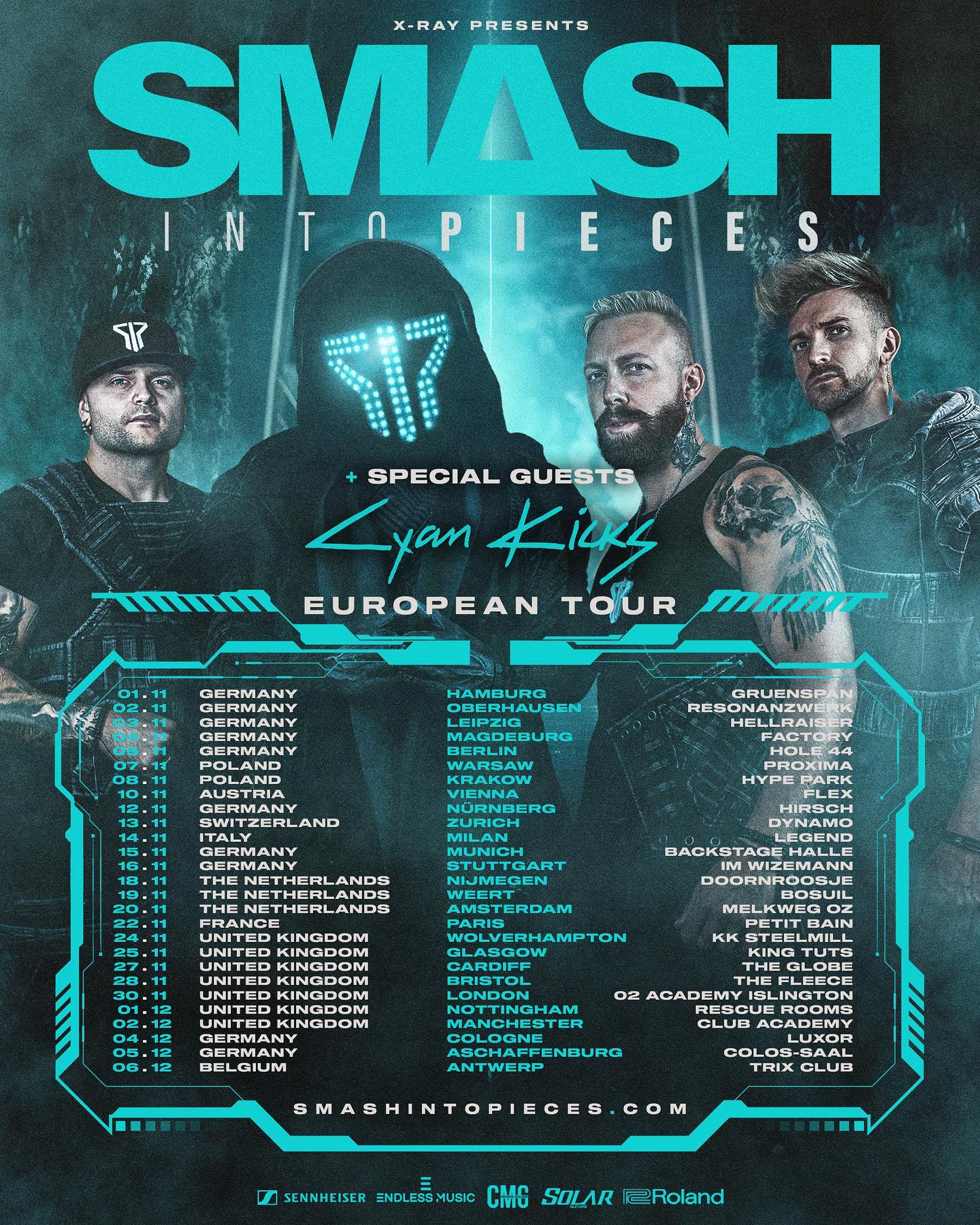 Smash Into Pieces European Tour 2023