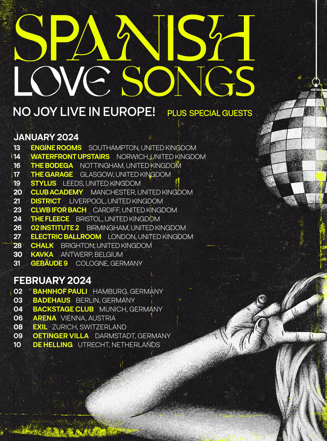 Spanish Love Songs European Tour 2024