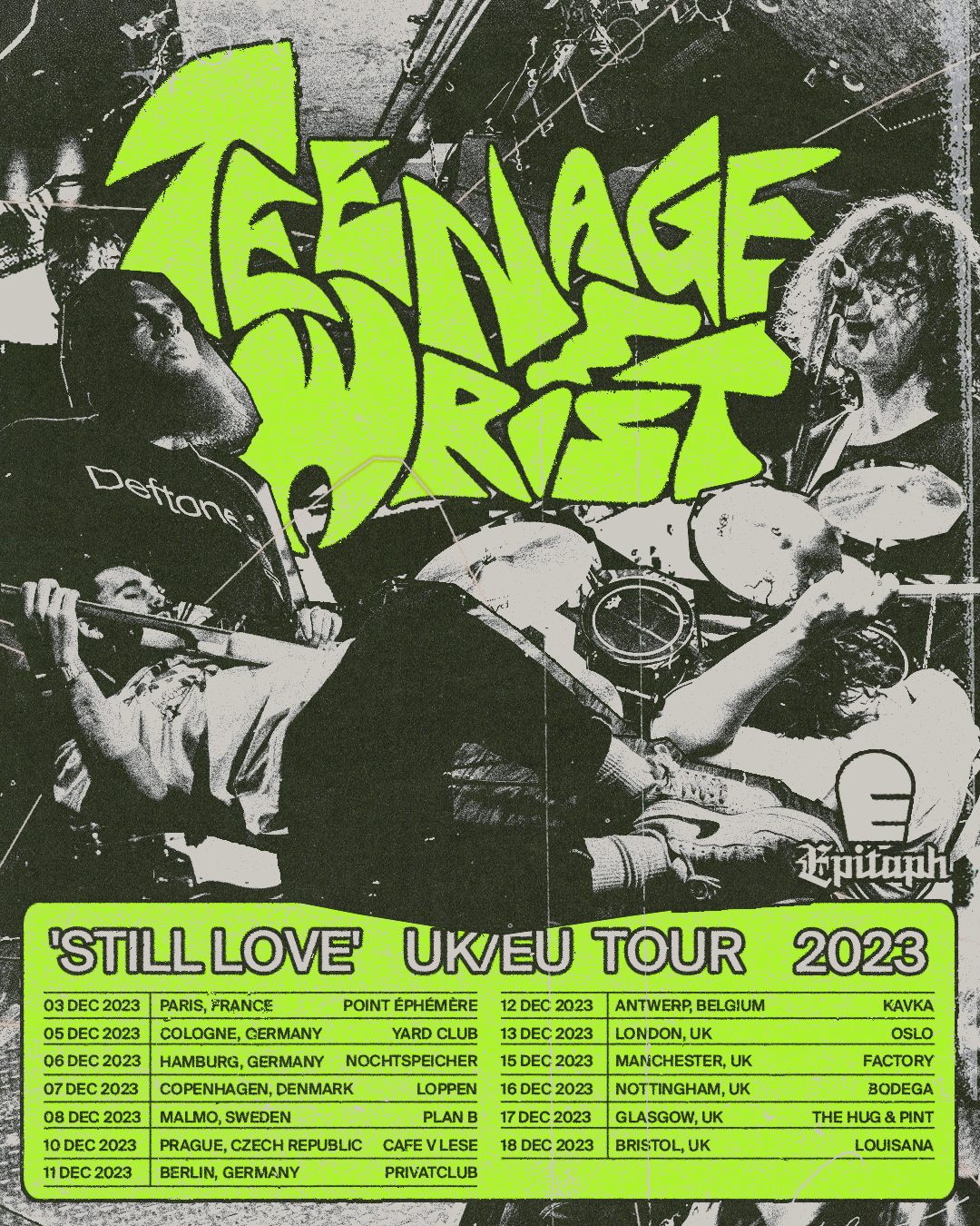 Teenage Wrist European Tour 2023