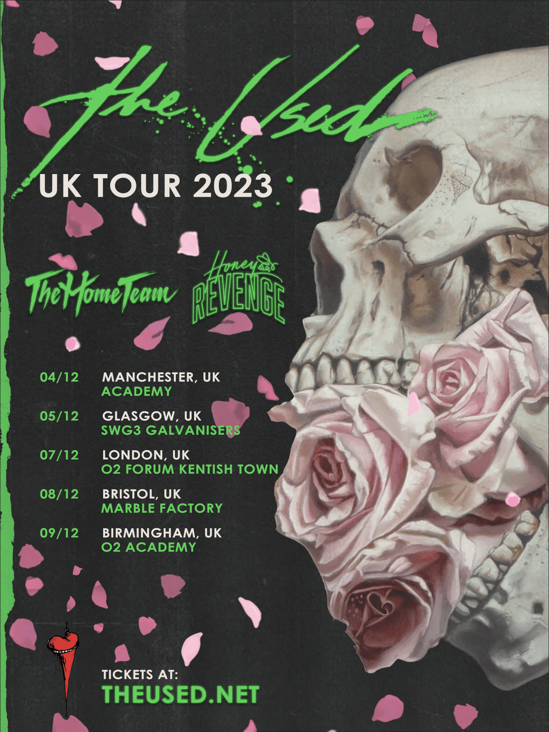 The Used UK Tour 2023