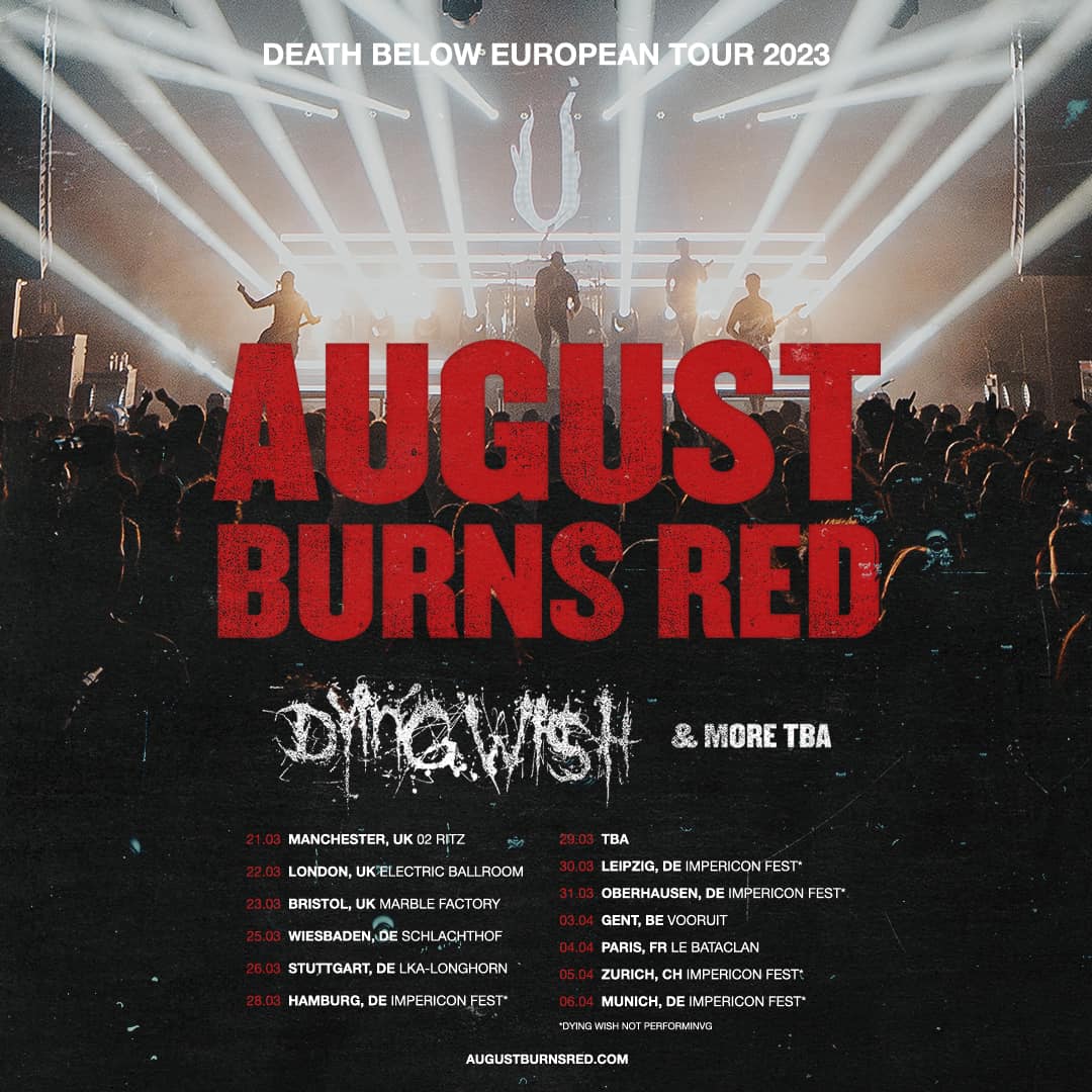 August Burns Red European Tour 2024