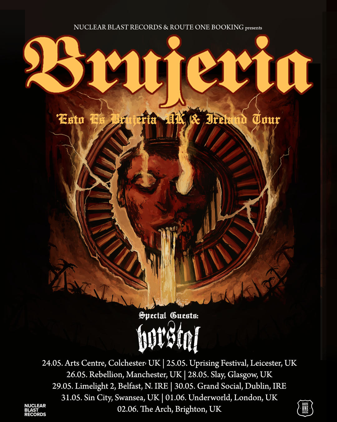 Brujeria UK Tour 2024