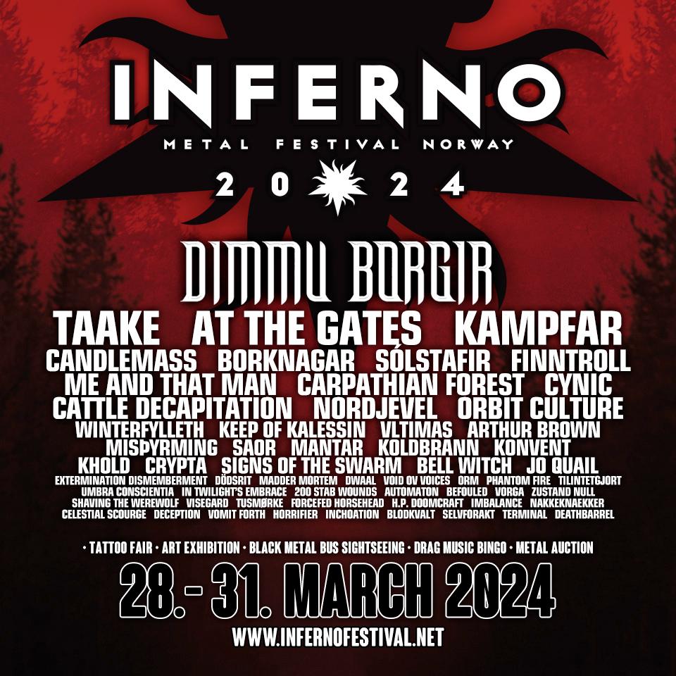 Inferno Metal Festival reveal final 2024 lineup Distorted Sound Magazine