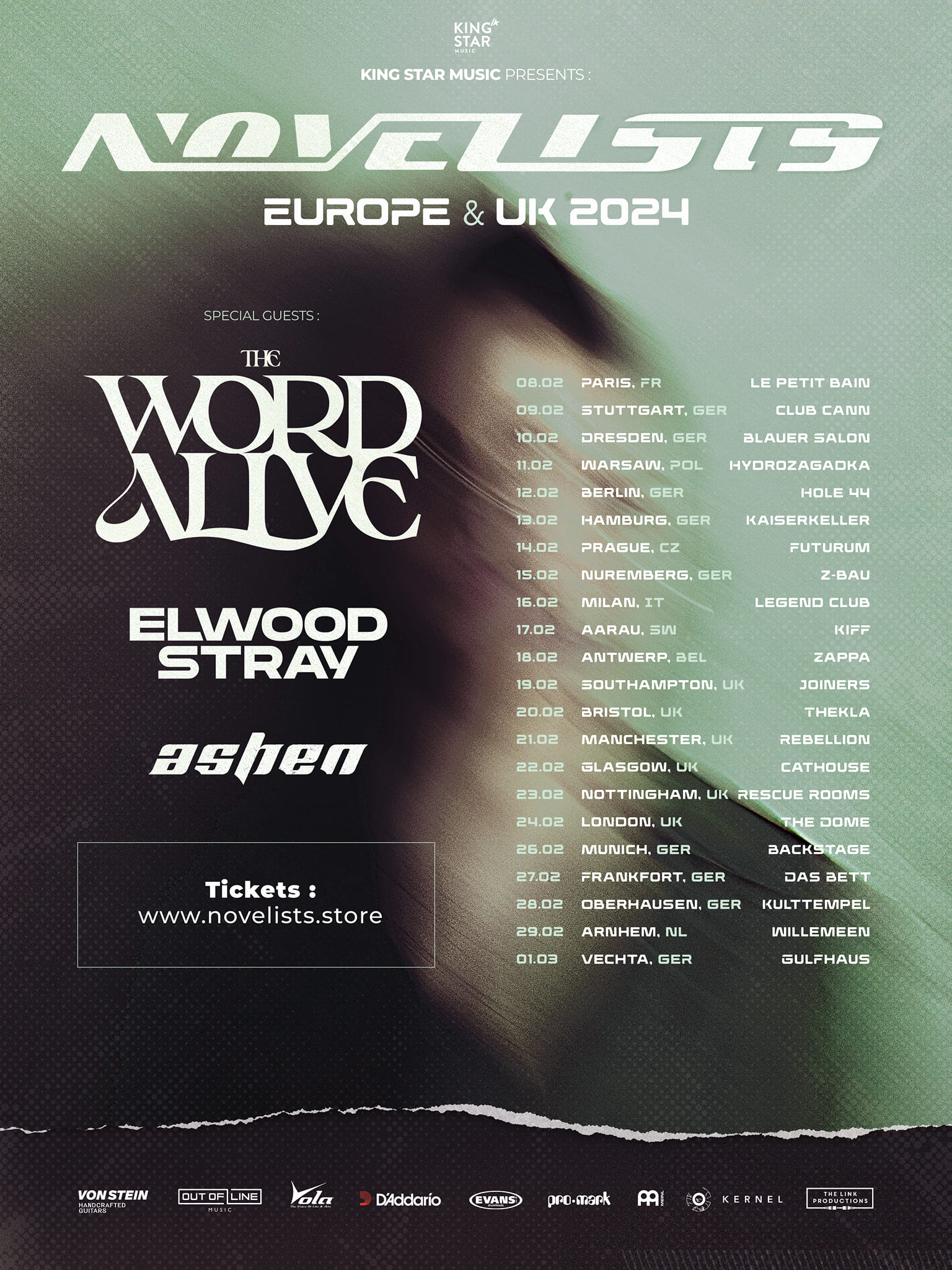 Novelists European Tour 2024