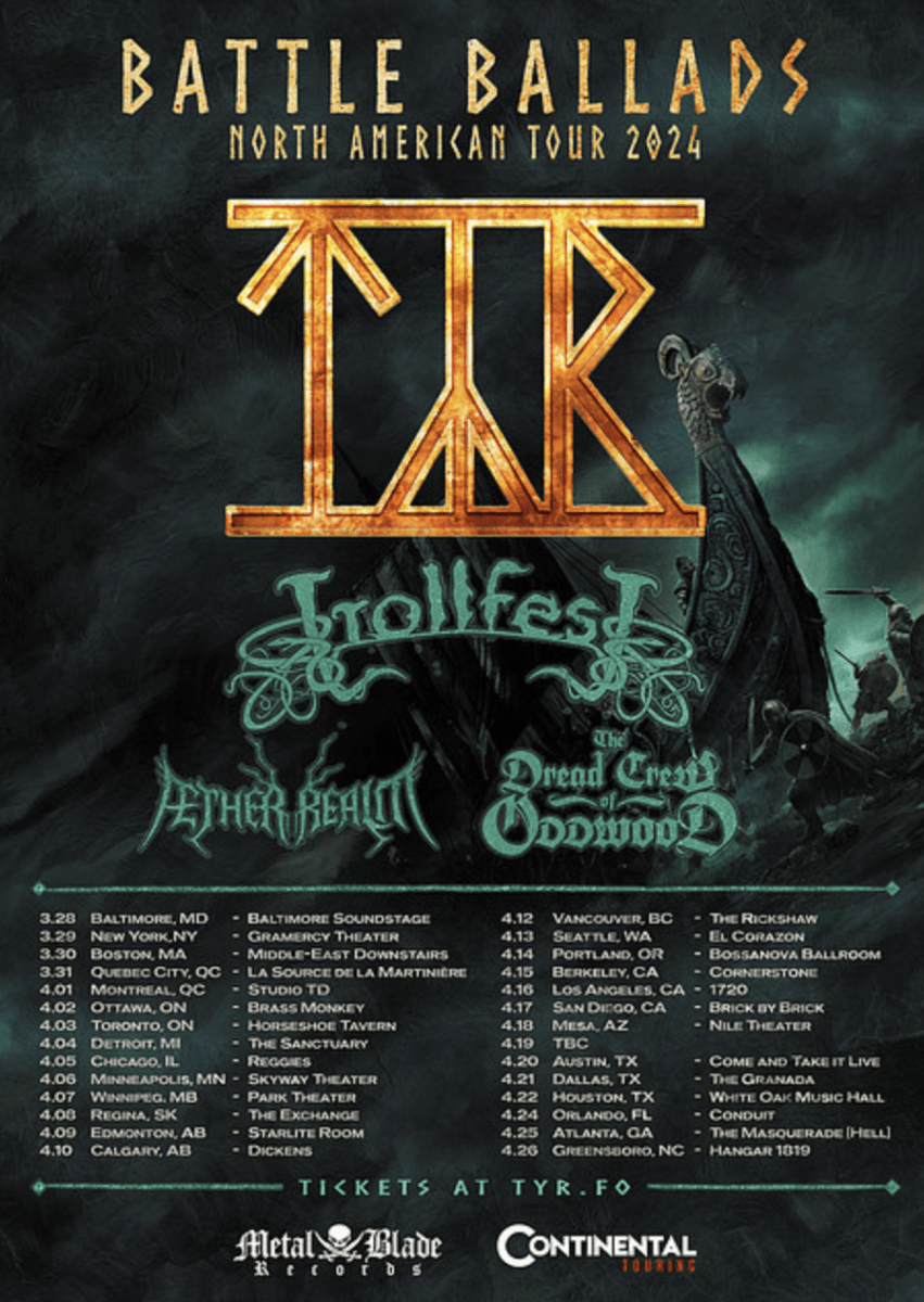 Týr North American Tour 2024