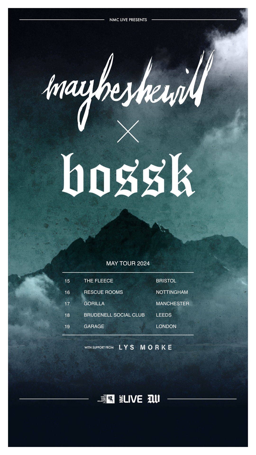 Maybeshewill and Bossk co-headline UK Tour 2024