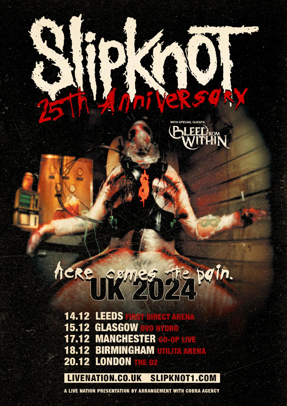 Slipknot UK Tour 2024