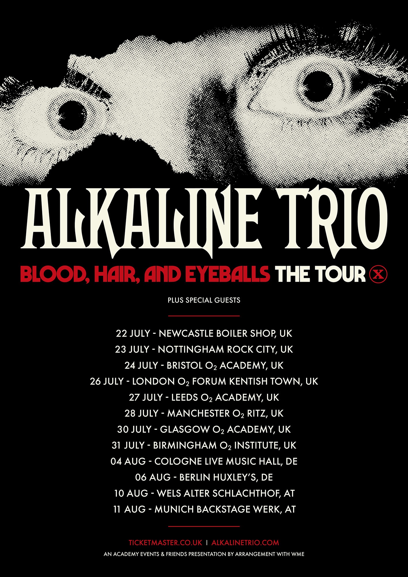 Alkaline Trio European Tour 2024