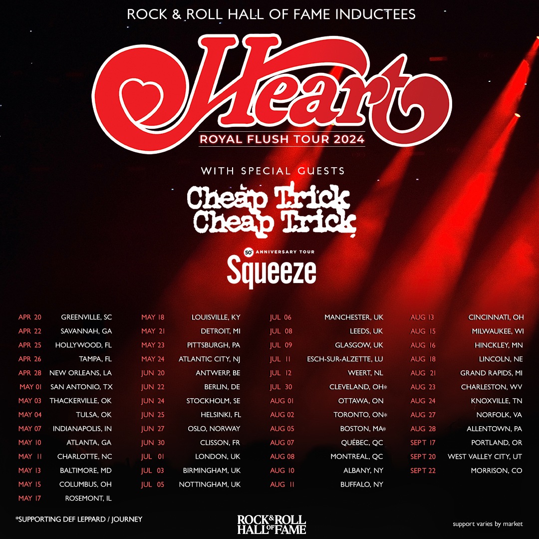 Heart European Tour 2024