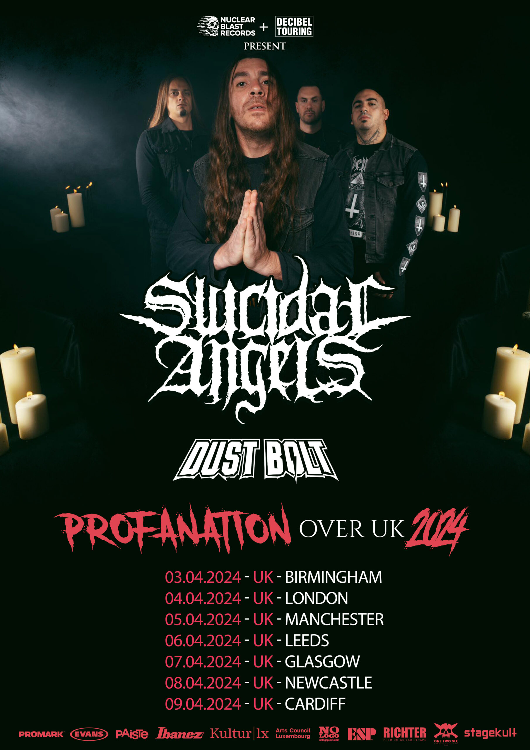 Suicidal Angels UK tour 2024