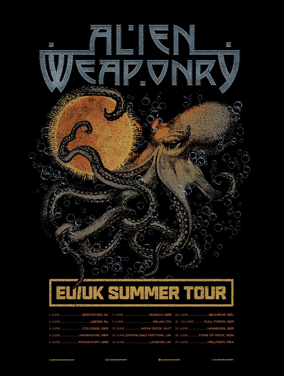 Alien Weaponry European Tour 2024