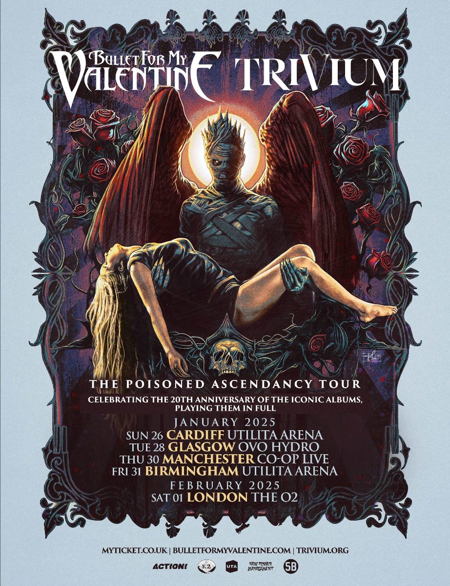 Bullet For My Valentine and Trivium co-headline UK tour 2025