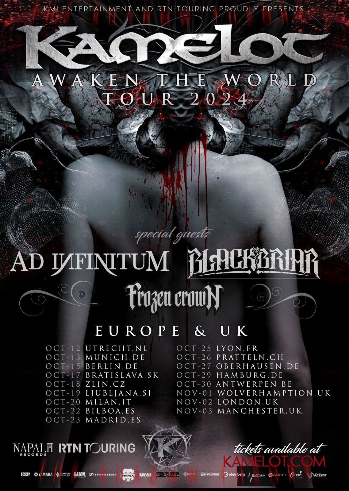 Kamelot European Tour 2024