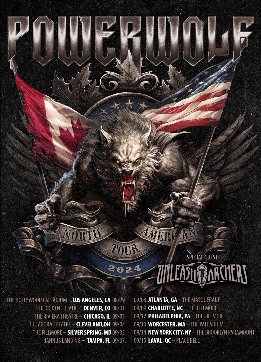 Powerwolf North American Tour 2024