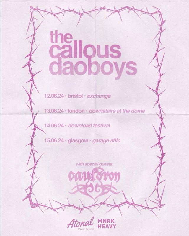 The Callous Daoboys UK Tour 2024