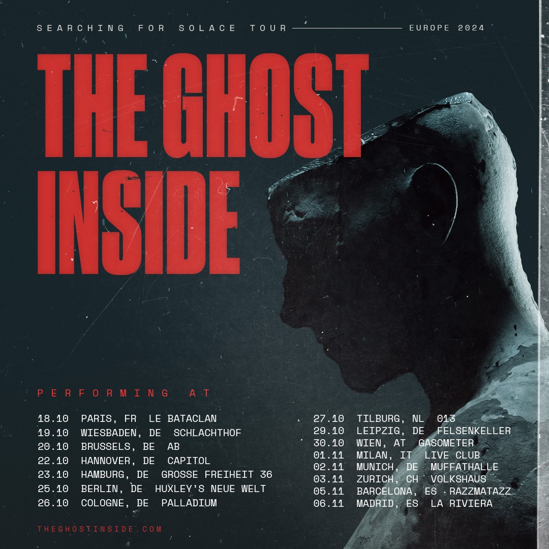 The Ghost Inside European Tour 2024