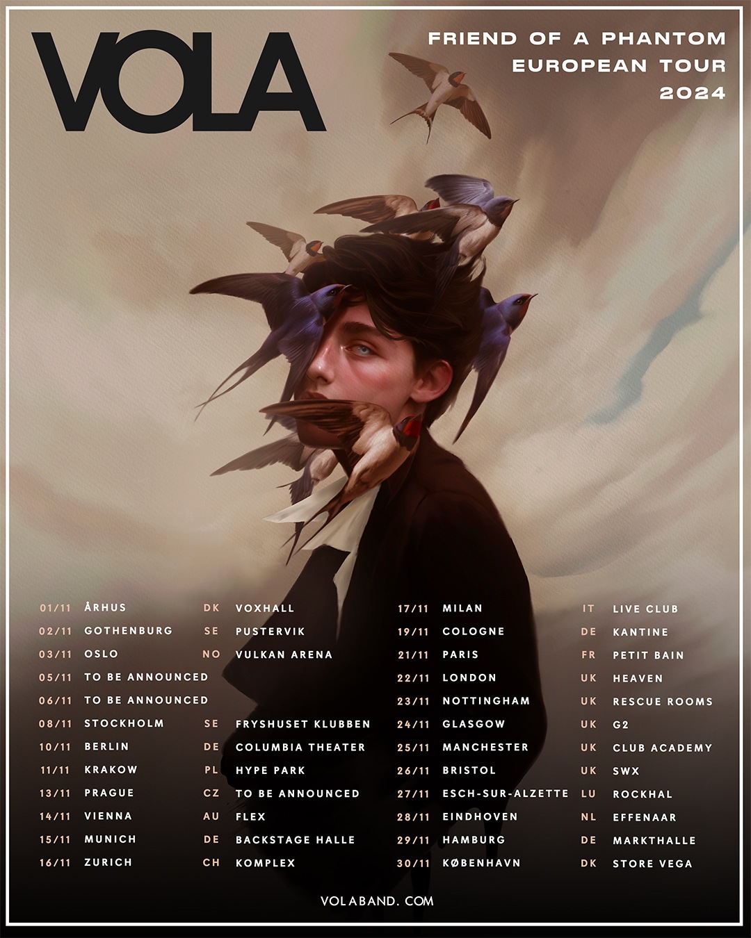 VOLA European Tour 2024