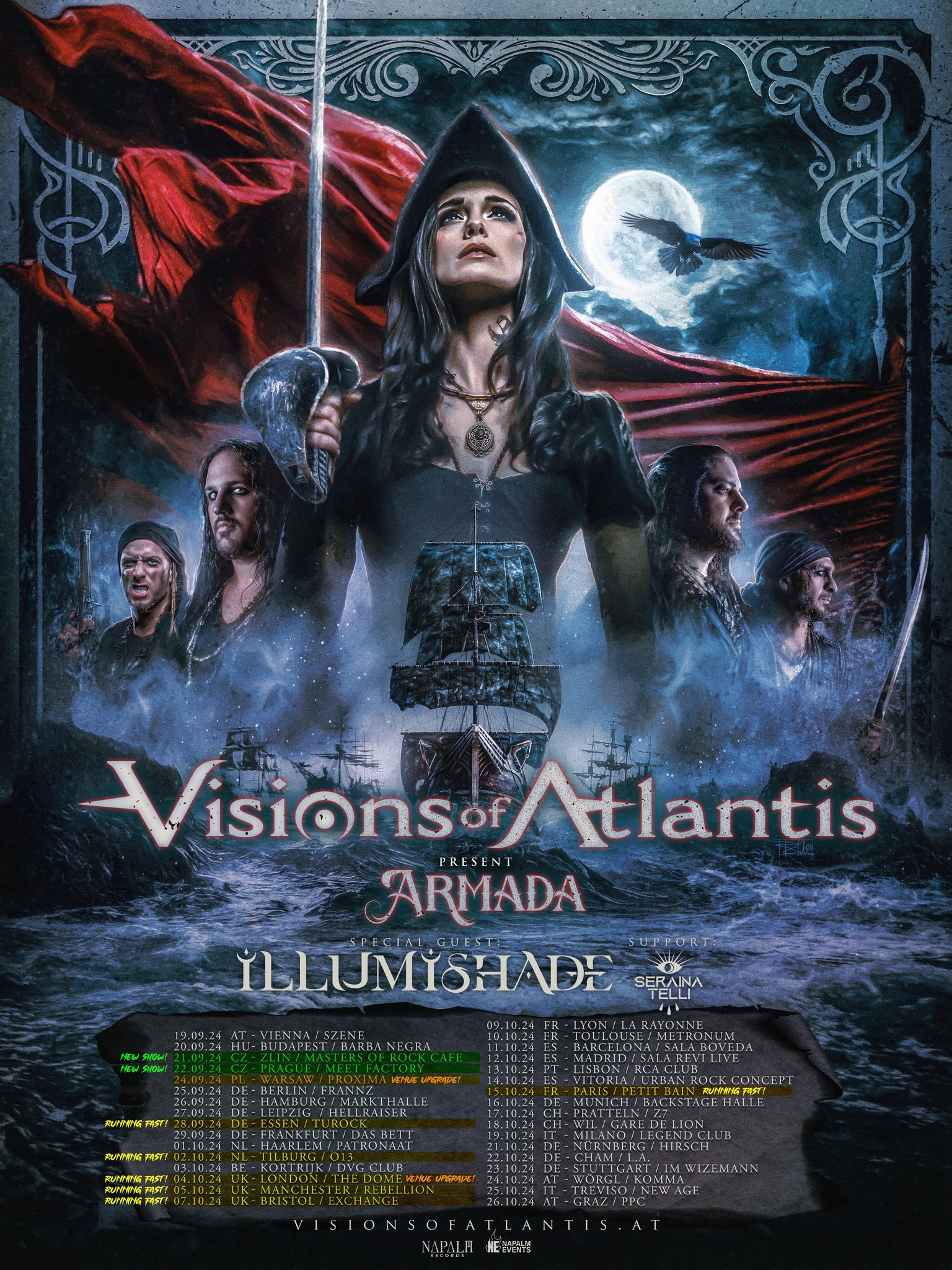 Visions Of Atlantis European Tour 2024