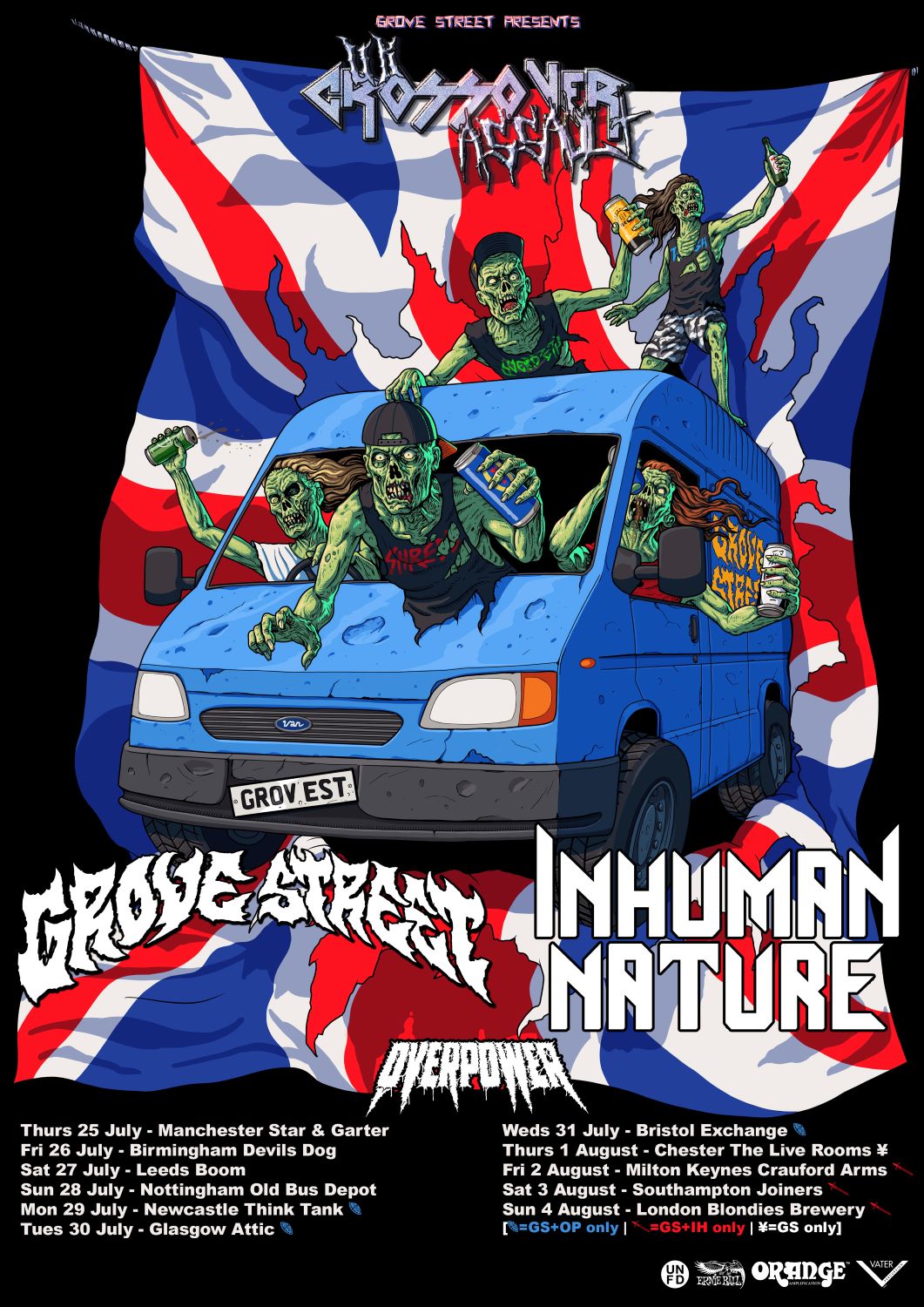 Grove Street and Inhuman Nature co-headline UK tour 2024