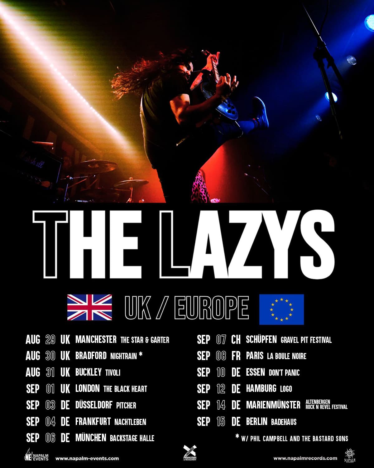 The Lazys European Tour 2024