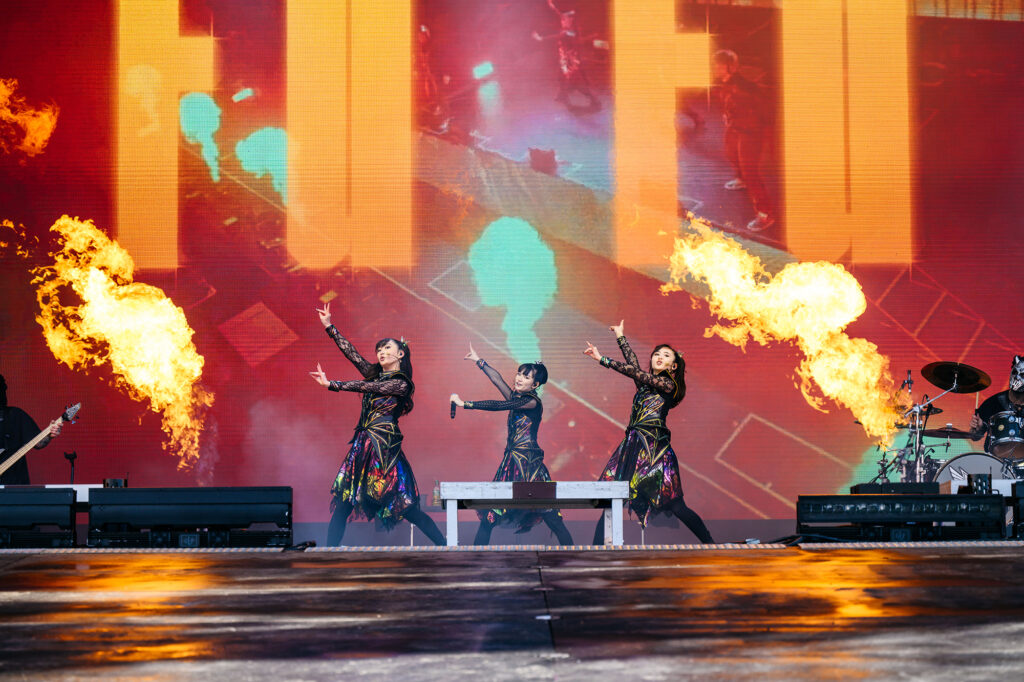 Babymetal live @ Download Festival 2024. Photo Credit: Todd Owyoung