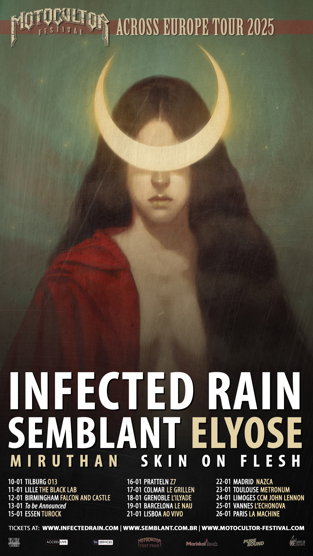 Infected Rain European Tour 2025