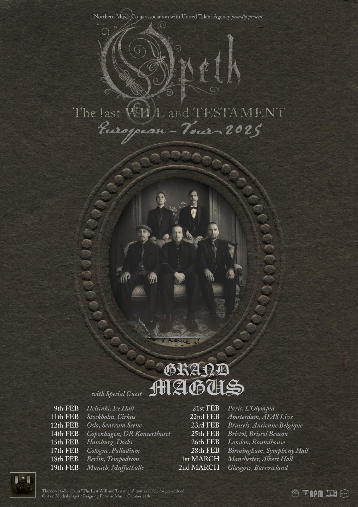 Opeth European Tour 2025